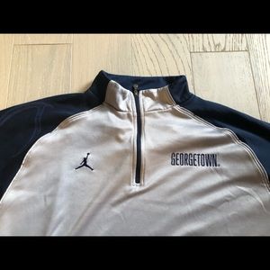 Authentic Large Jordan Georgetown Warm Up 1/4 Zip